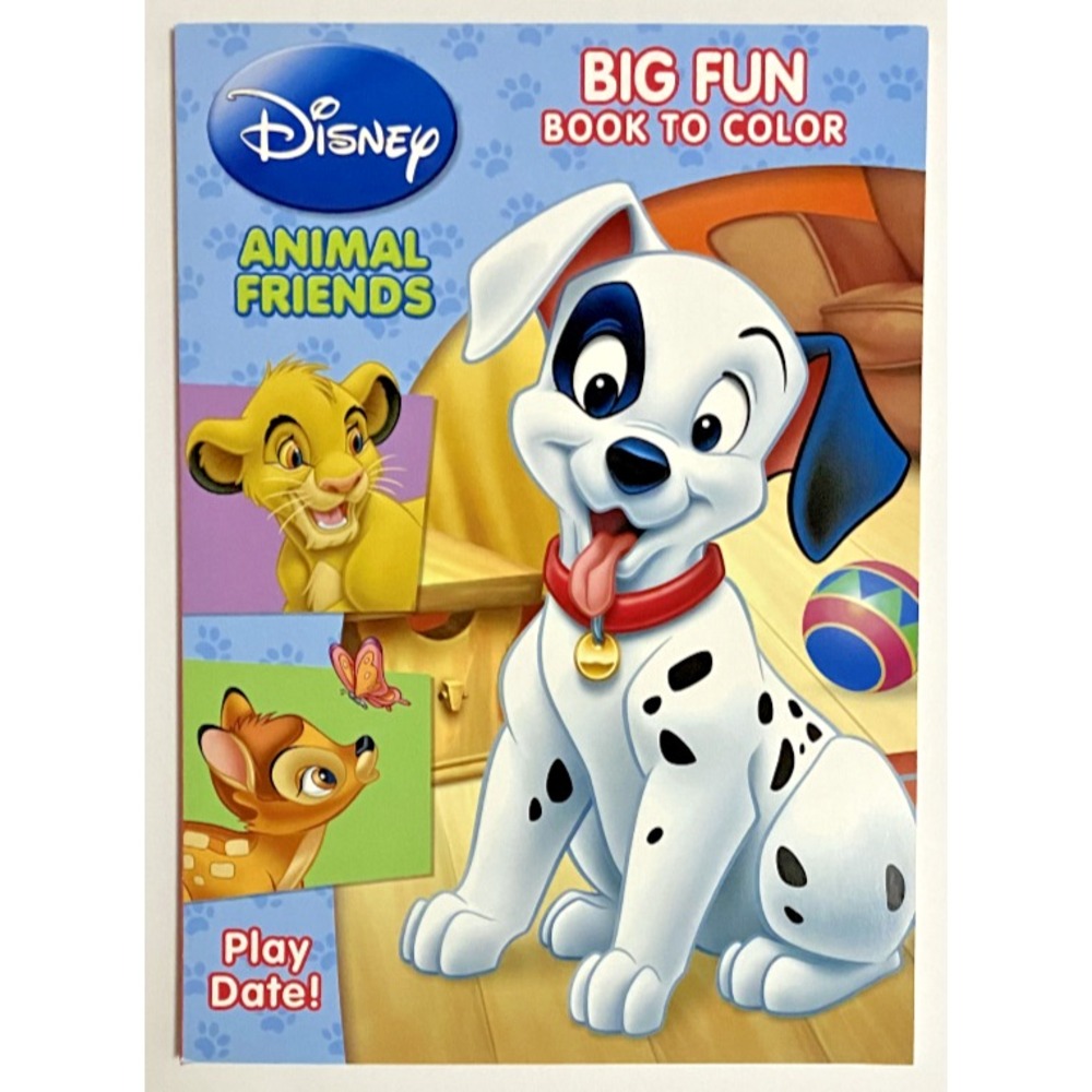 Disney ANIMAL FRIENDS Play Date! Big Fun Book‎ To Color